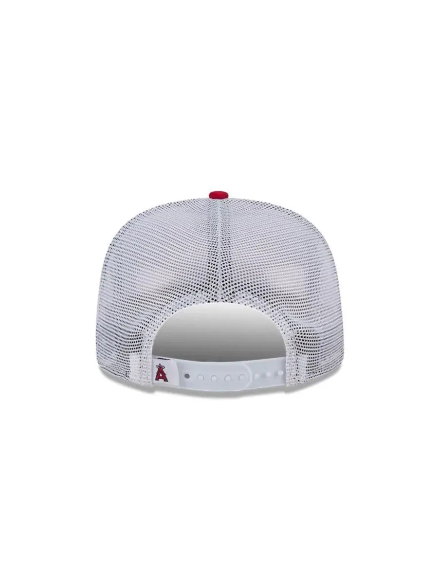 New Era Мужская красная бейсболка Los Angeles Angels Team Horizon 9FIFTY A-Frame Trucker Snapback — изображение 3 из 5