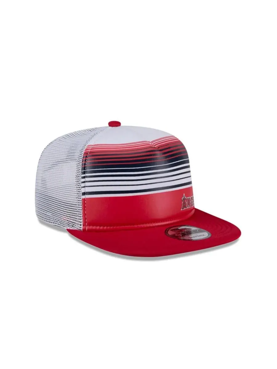 New Era Мужская красная бейсболка Los Angeles Angels Team Horizon 9FIFTY A-Frame Trucker Snapback — изображение 4 из 5