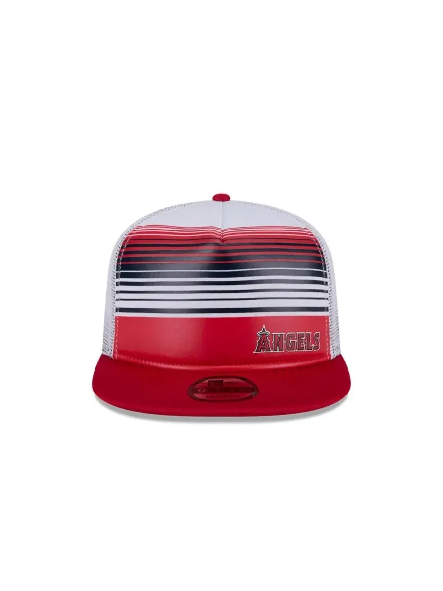 New Era Мужская красная бейсболка Los Angeles Angels Team Horizon 9FIFTY A-Frame Trucker Snapback — изображение 5 из 5