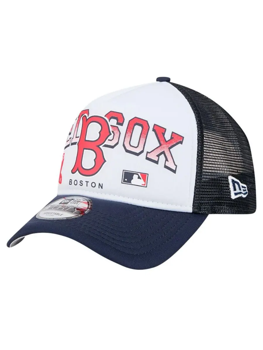 New Era Мужская белая бейсболка Boston Red Sox в стиле ретро с логотипом 9FORTY и регулируемой — изображение 1 из 4, белый