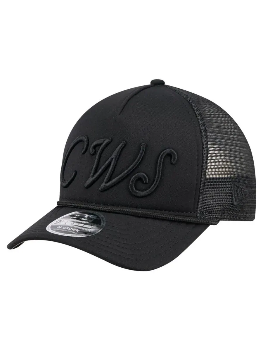 New Era Мужская черная регулируемая бейсболка Chicago White Sox City Initial 9FORTY A-Frame M-Crown — изображение 1 из 4
