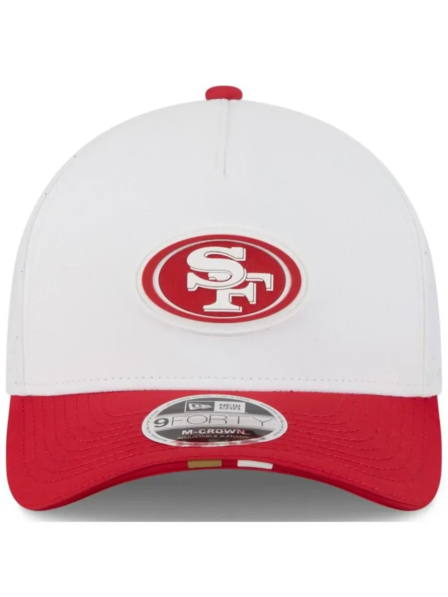 New Era Детская бейсболка Big Boys and Girls White/Scarlet San Francisco 49ers 2025 NFL Training — изображение 2 из 5, белый