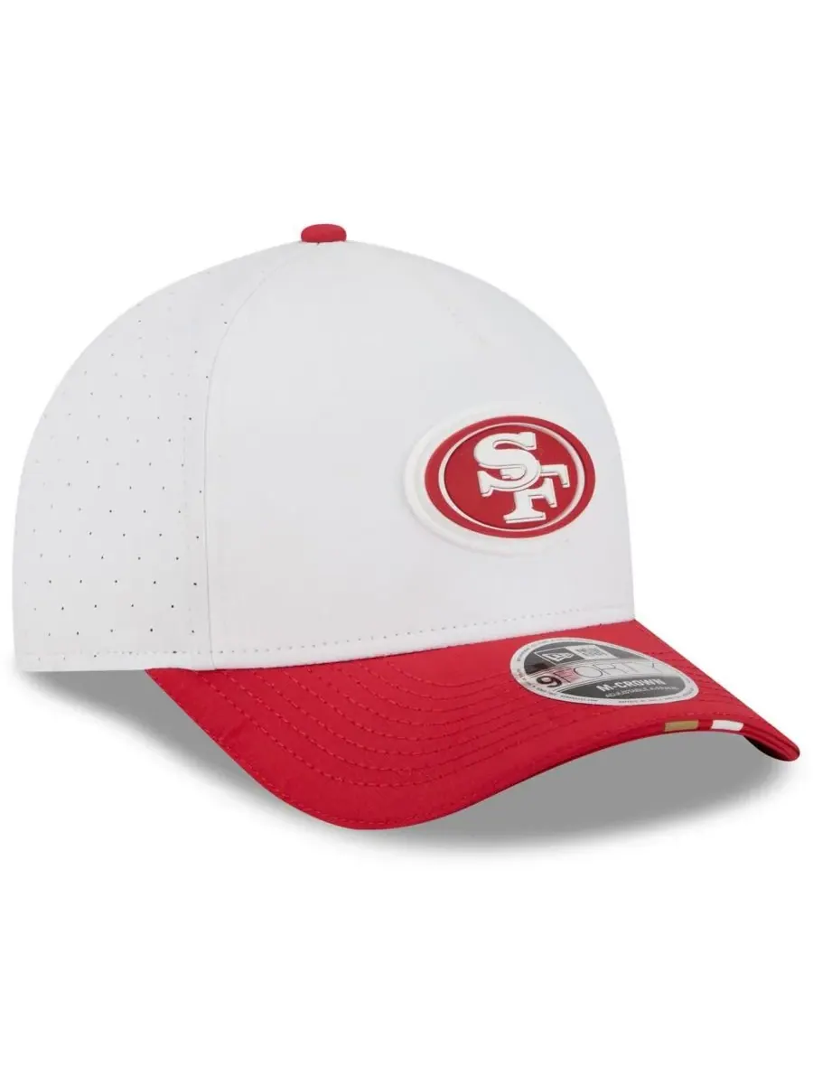 New Era Детская бейсболка Big Boys and Girls White/Scarlet San Francisco 49ers 2025 NFL Training — изображение 3 из 5, белый