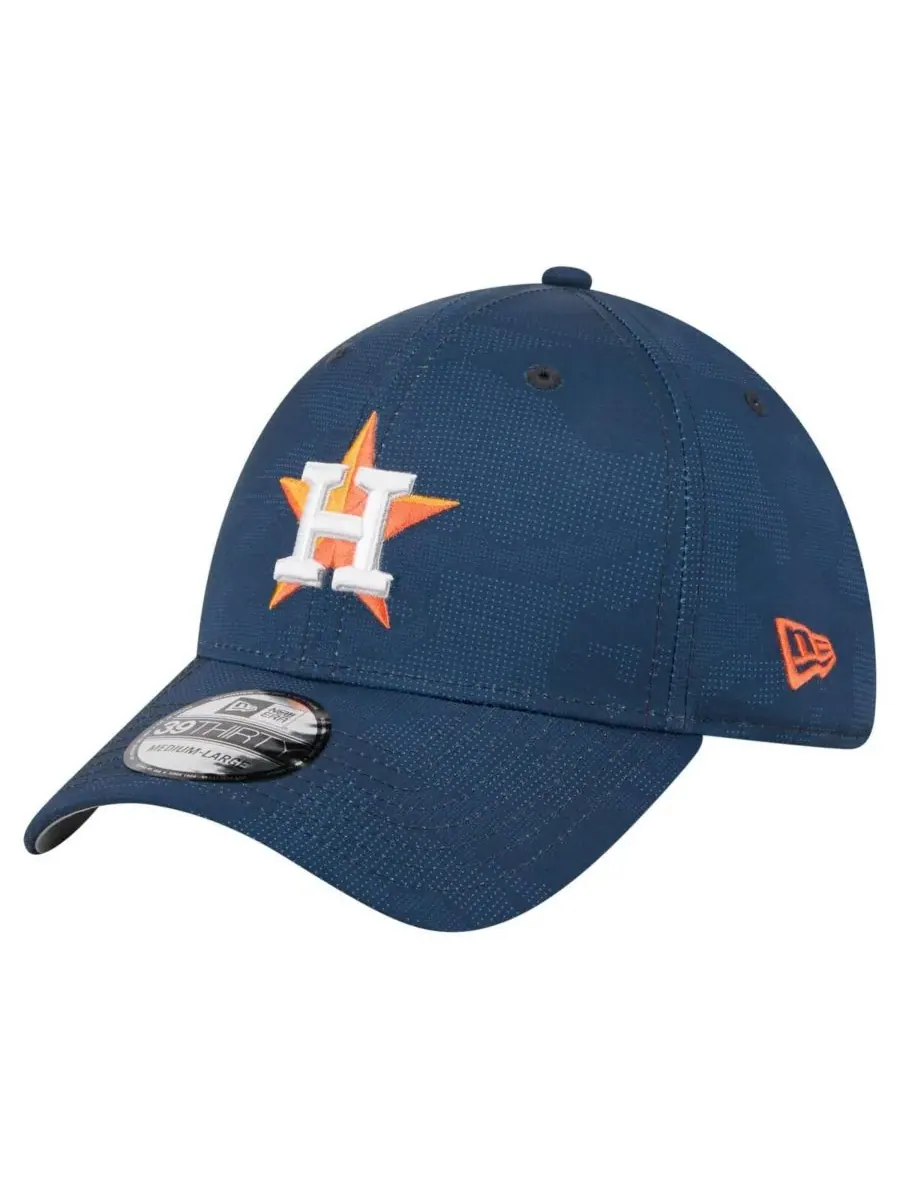 New Era Мужская кепка Houston Astros 39THIRTY Flex темно-синего цвета с камуфляжным рисунком — изображение 1 из 5