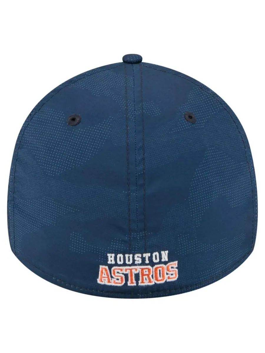 New Era Мужская кепка Houston Astros 39THIRTY Flex темно-синего цвета с камуфляжным рисунком — изображение 2 из 5
