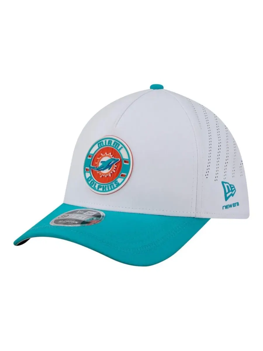 Кепка New Era Patch 39THIRTY M-Crown Perforated Flex Hat — изображение 1 из 4, белый голубой