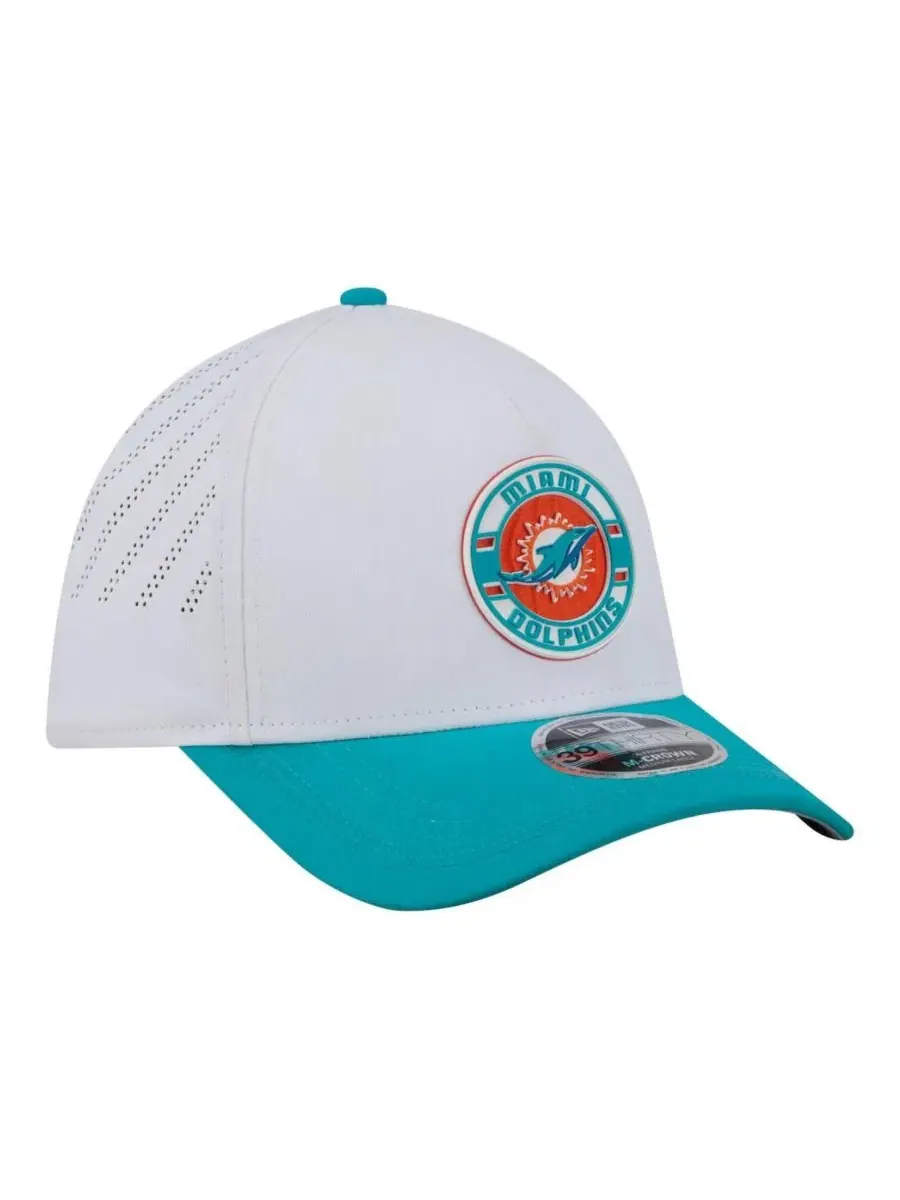 Кепка New Era Patch 39THIRTY M-Crown Perforated Flex Hat — изображение 3 из 4, белый голубой