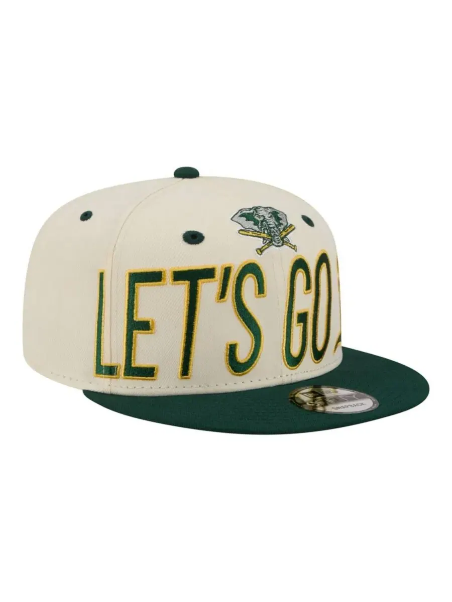 Кепка-снэпбек с вышивкой Oversized Slogan 9FIFTY New Era — изображение 1 из 7, бежевый