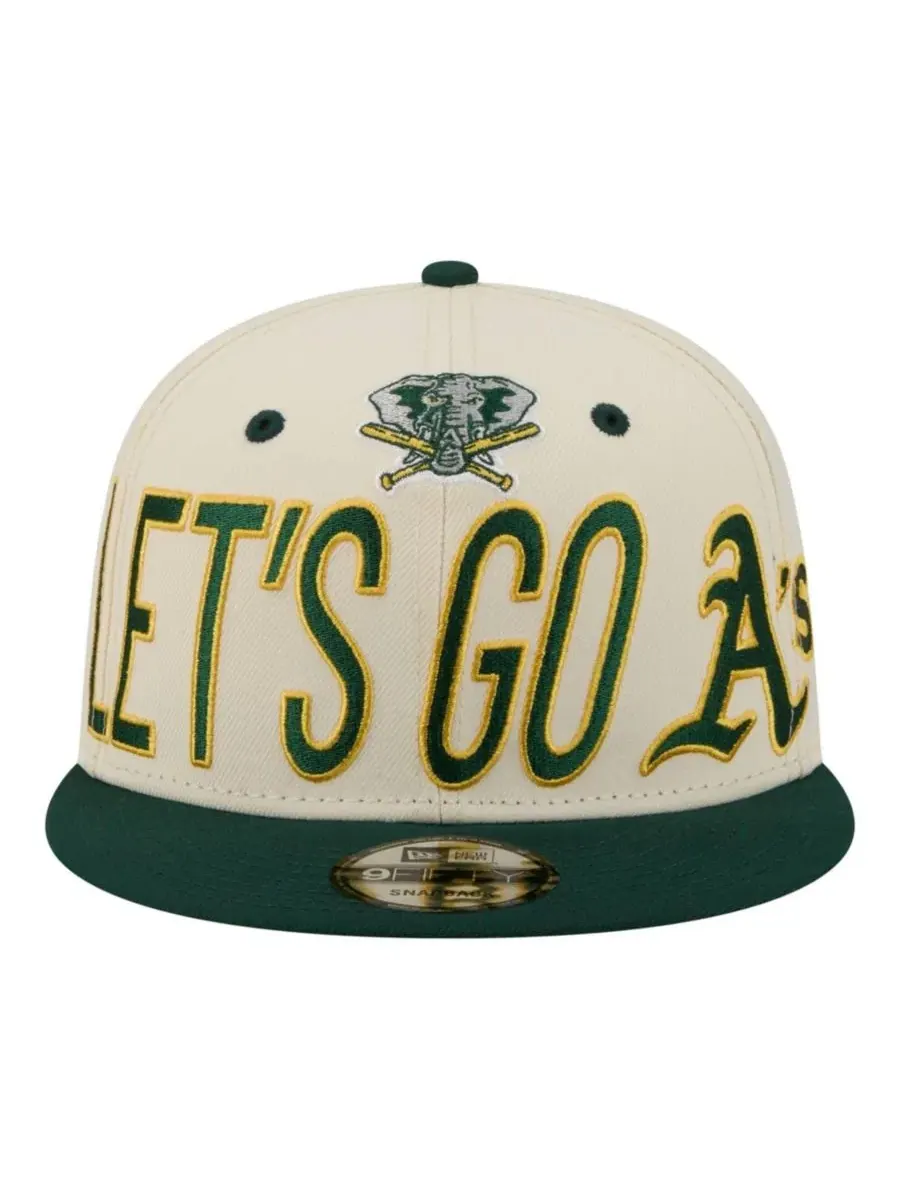 Кепка-снэпбек с вышивкой Oversized Slogan 9FIFTY New Era — изображение 2 из 7, бежевый