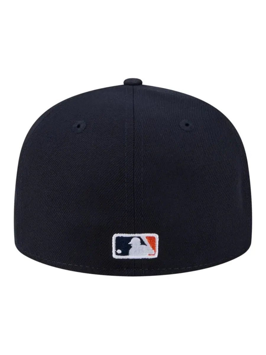 Бейсболка с вышивкой Houston Astros, модель Hidden Hit 59FIFTY New Era — изображение 4 из 5, темно-синий