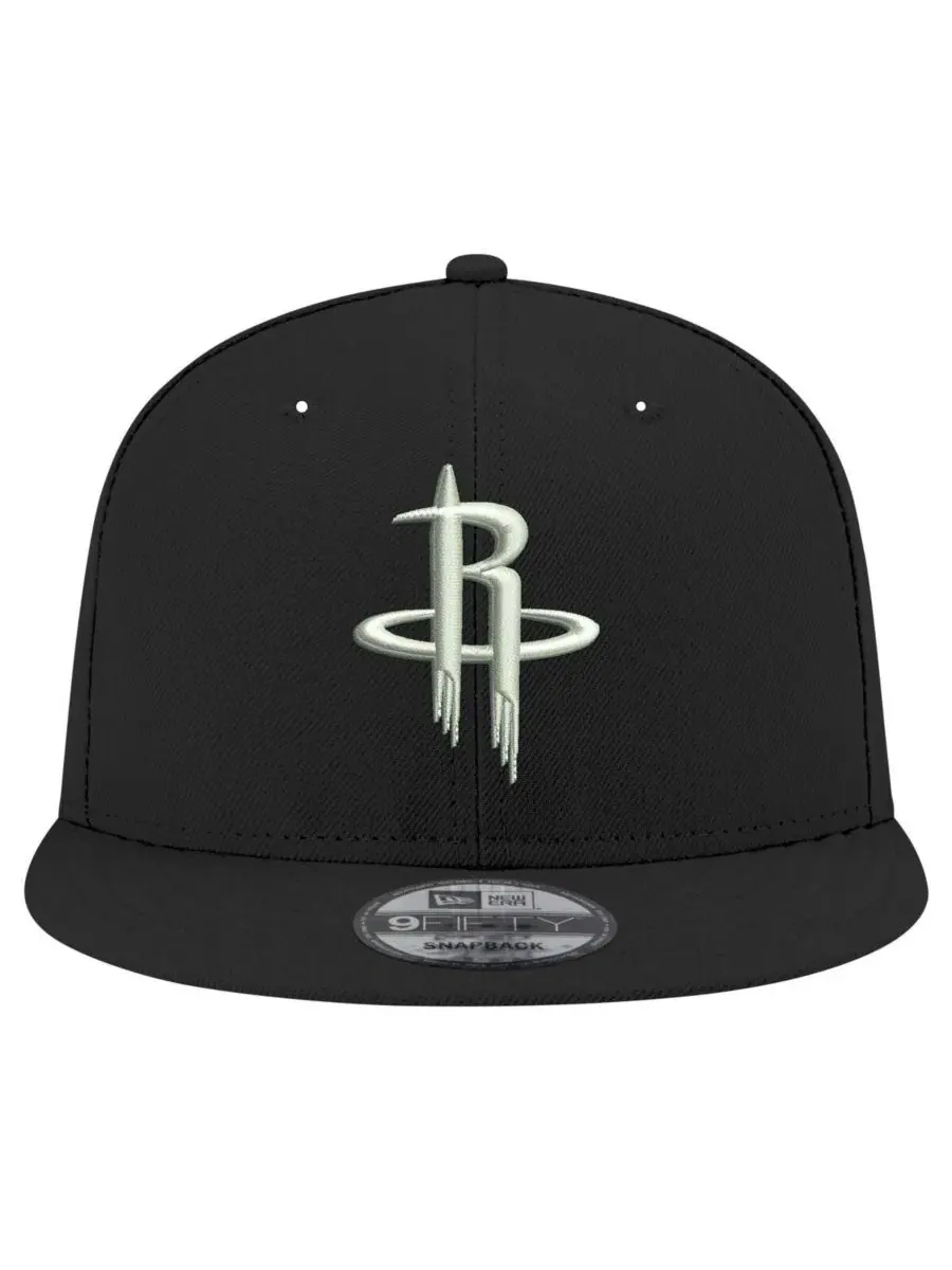 Кепка-снэпбек с вышивкой Houston Rockets New Era — изображение 4 из 4, черный