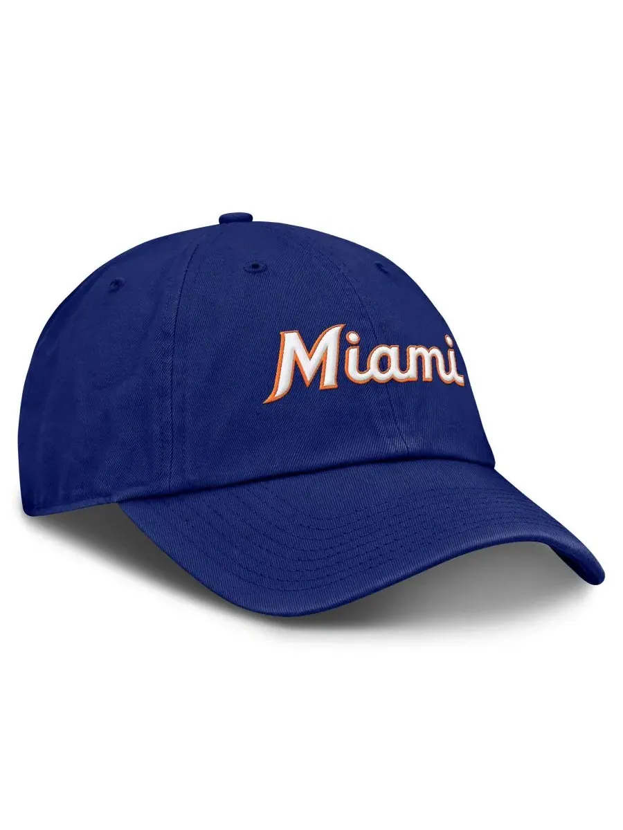 Бейсболка Nike с вышивкой Miami Marlins — изображение 3 из 4, королевский
