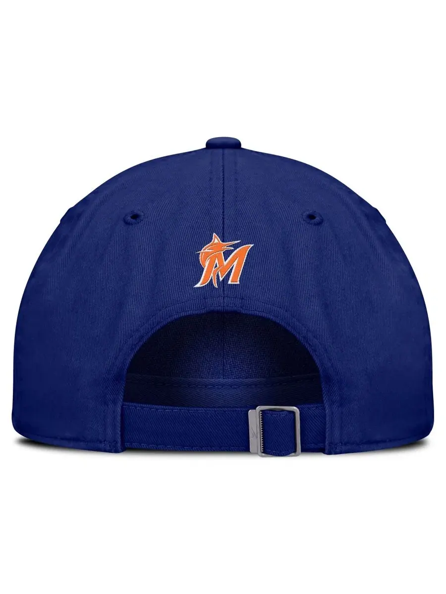 Бейсболка Nike с вышивкой Miami Marlins — изображение 4 из 4, королевский
