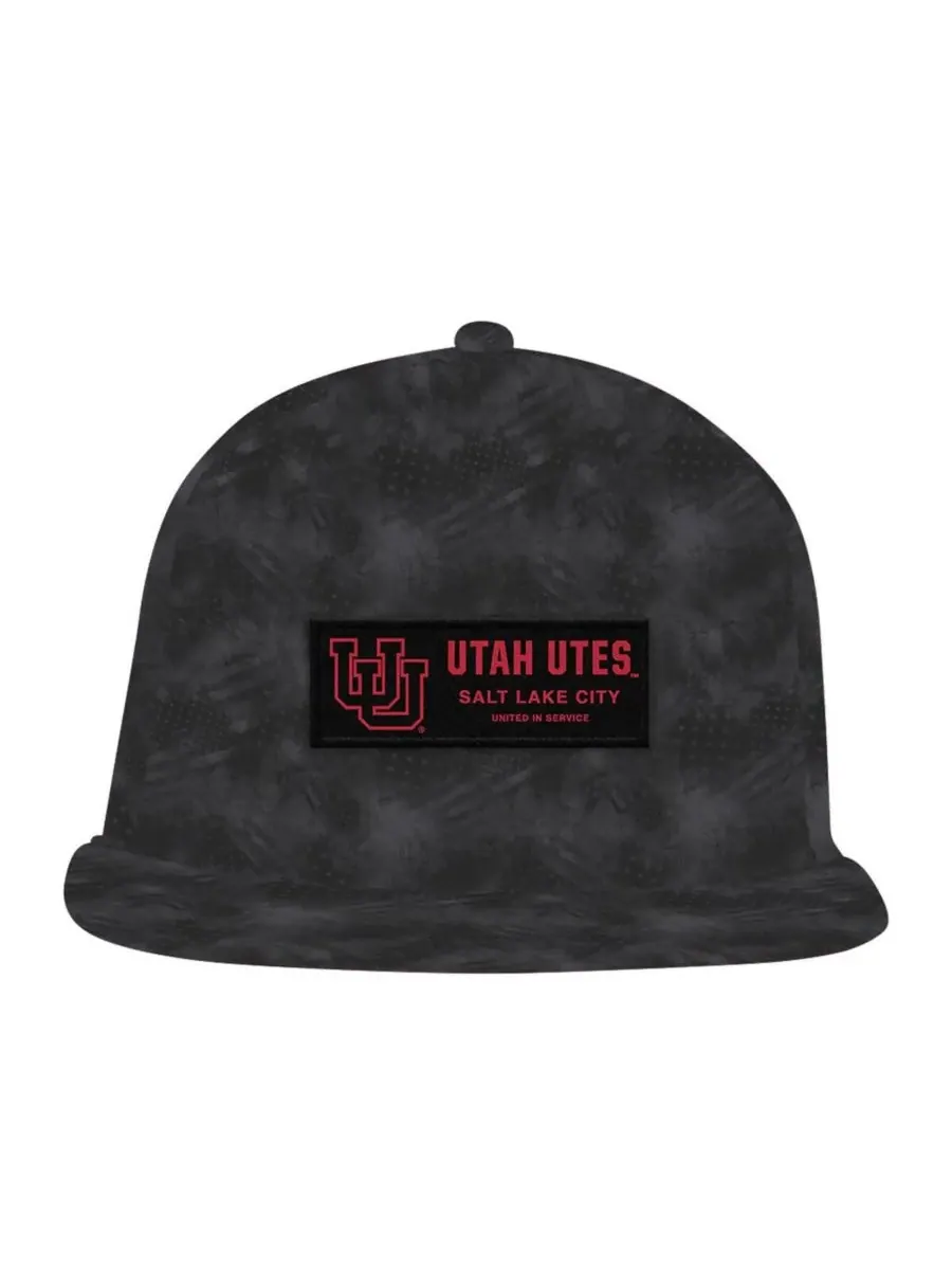 Under Armour Мужская бейсболка Utah Utes Freedom Collection ArmourFuse Snapback угольного цвета — изображение 2 из 4