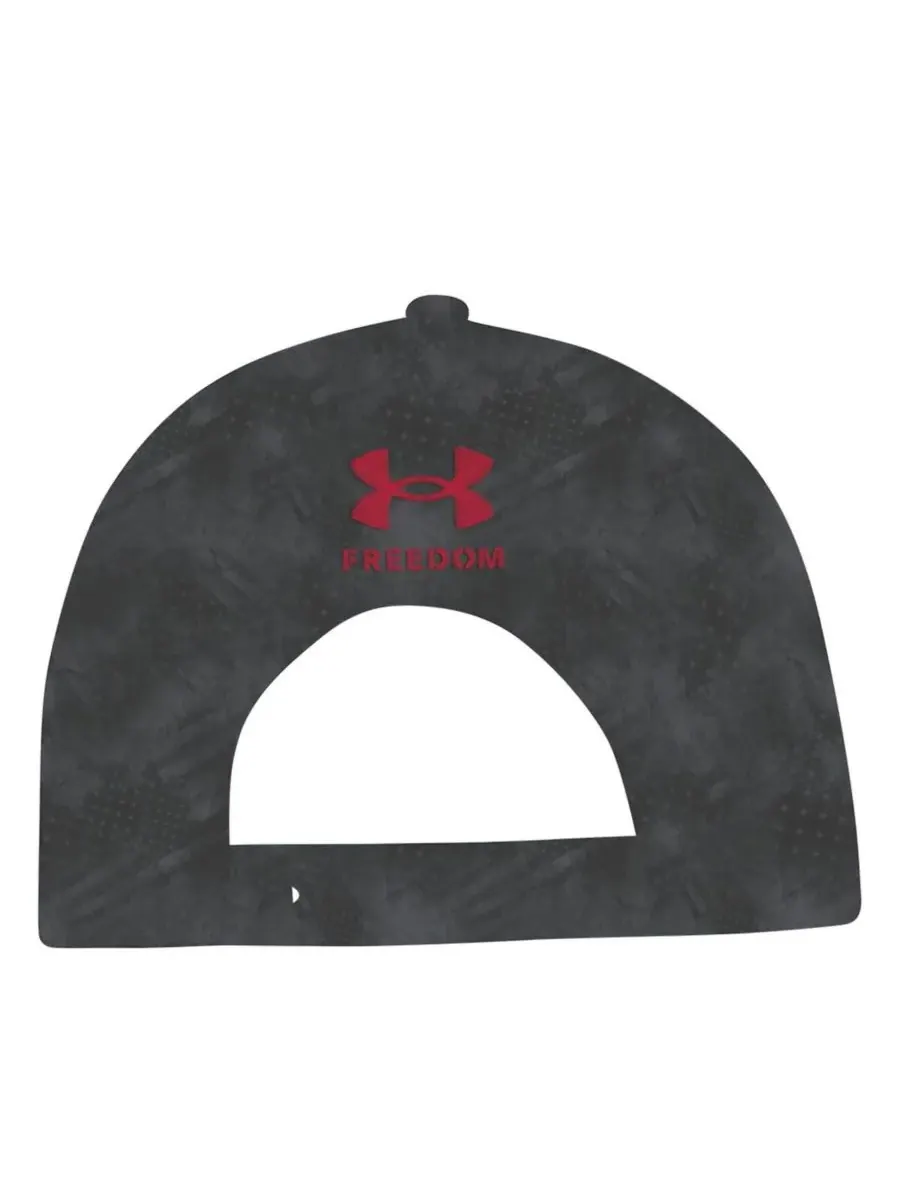 Under Armour Мужская бейсболка Utah Utes Freedom Collection ArmourFuse Snapback угольного цвета — изображение 4 из 4