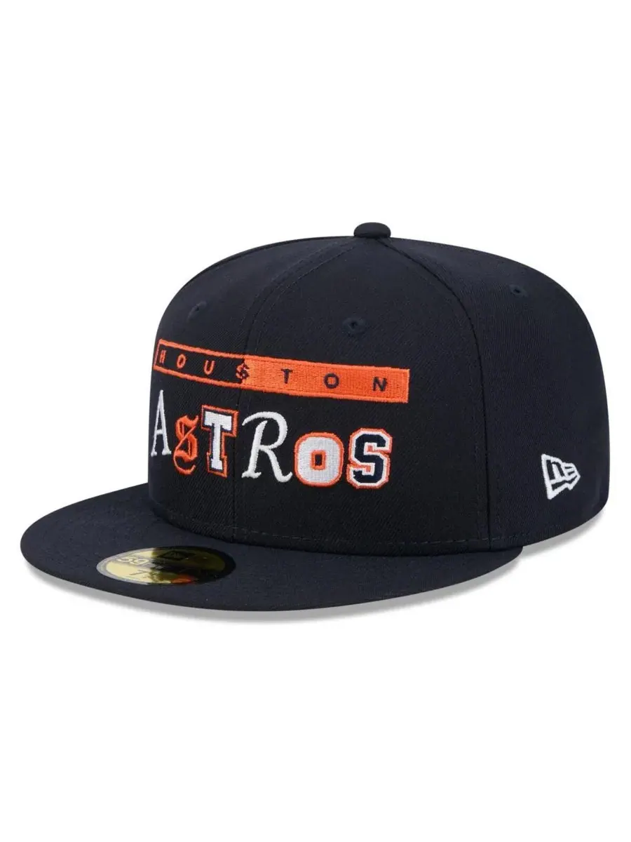 New Era Мужская темно-синяя бейсболка Houston Astros Ransom 59FIFTY — изображение 1 из 5, темно-синий