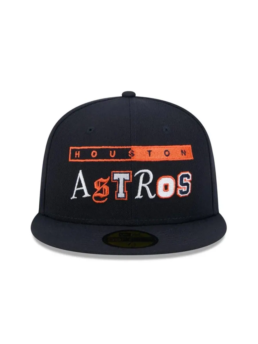 New Era Мужская темно-синяя бейсболка Houston Astros Ransom 59FIFTY — изображение 5 из 5, темно-синий