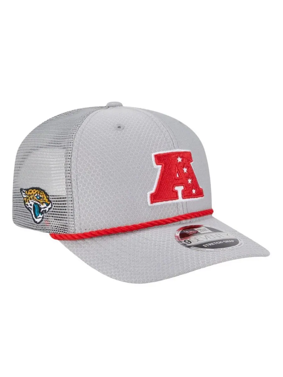 New Era Мужская серая кепка Jacksonville Jaguars 2025 Pro Bowl 9SEVENTY с эластичными застежками — изображение 1 из 4, серый