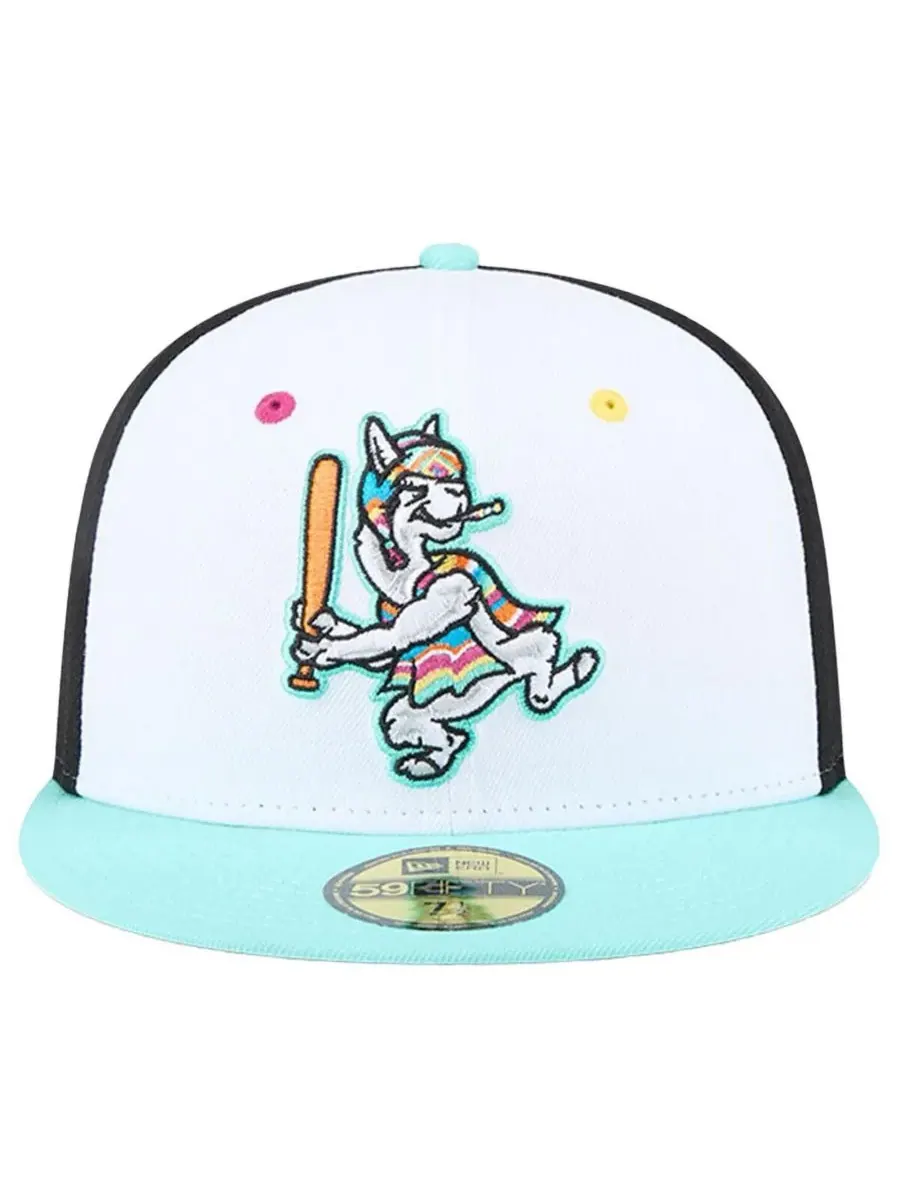New Era Мужская белая бейсболка Hickory Crawdads Copa de la Diversion 59FIFTY — изображение 2 из 4, белый