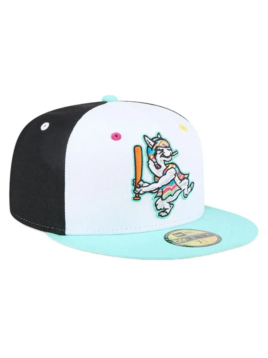 New Era Мужская белая бейсболка Hickory Crawdads Copa de la Diversion 59FIFTY — изображение 3 из 4, белый