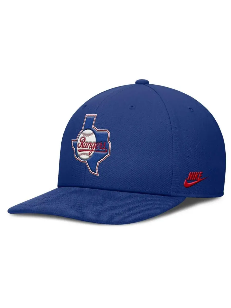 Мужская бейсболка Royal Texas Rangers Pro Performance Snapback Nike — изображение 3 из 4, королевский