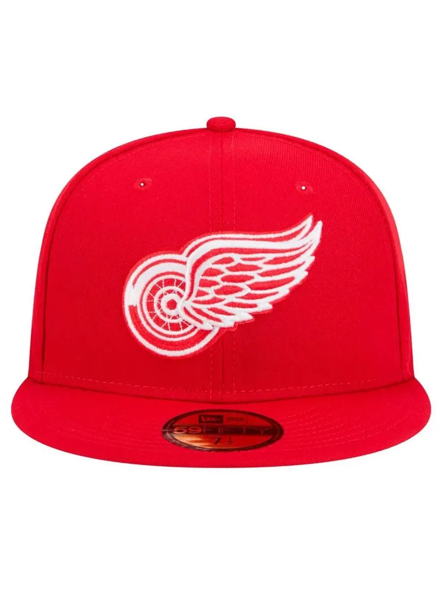 New Era Мужская красная бейсболка Detroit Red Wings Core 59FIFTY Fitted Hat — изображение 2 из 5, красный