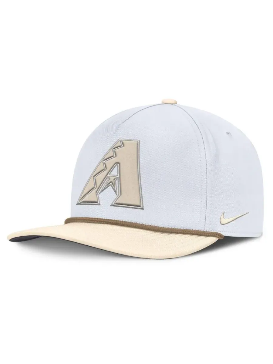 Nike Мужская бело-кремовая бейсболка Arizona Diamondbacks Pro Performance Snapback — изображение 1 из 4, белый кремовый