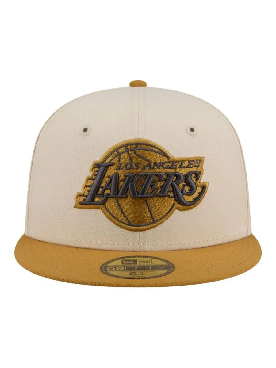 Кепка с высокой тульей New Era Los Angeles Lakers — изображение 2 из 5, кремовый бежевый