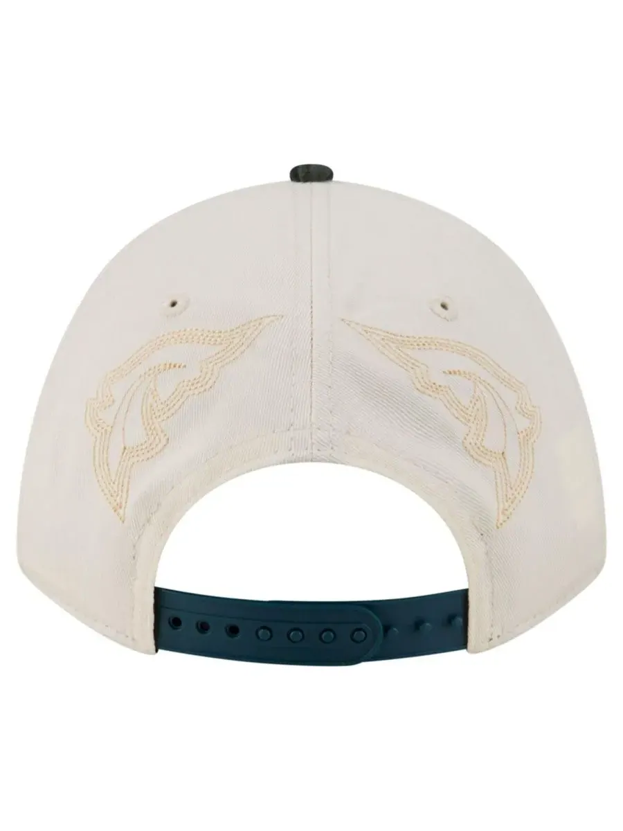 Кепка New Era Western 9FORTY A-Frame с эмблемой Philadelphia Eagles — изображение 4 из 7, кремовый зеленый