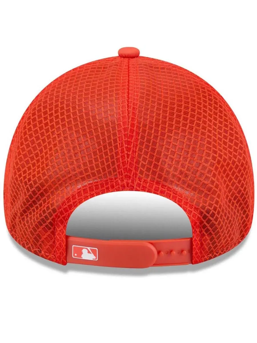 Кепка-тракер с вышитым логотипом Baltimore Orioles 2026 Batting Practice Apex 9FORTY New Era — изображение 2 из 4, оранжевый