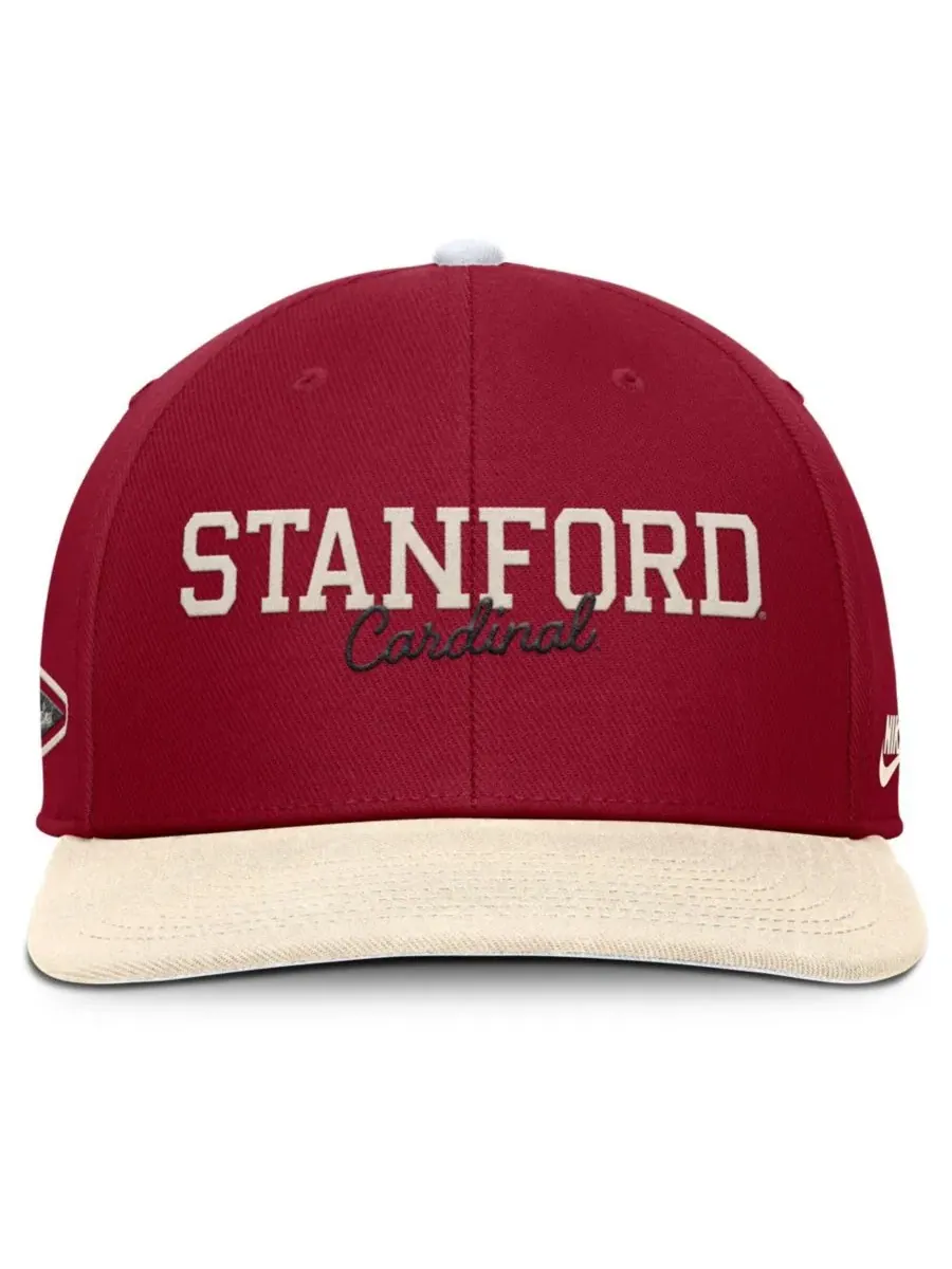 Кепка-снэпбек Nike Stanford Cardinal Pro Legacy Script — изображение 2 из 5, кремовый