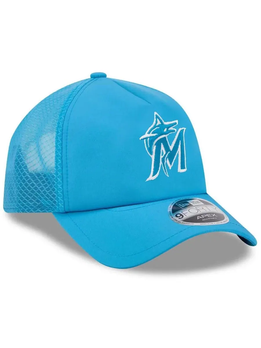 Кепка с логотипом Miami Marlins New Era — изображение 3 из 4, синий