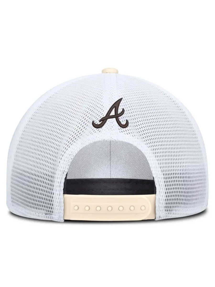 Кепка-тракер с вышивкой логотипа Nike, Atlanta Braves Rise Dri-FIT — изображение 4 из 4, натуральный белый