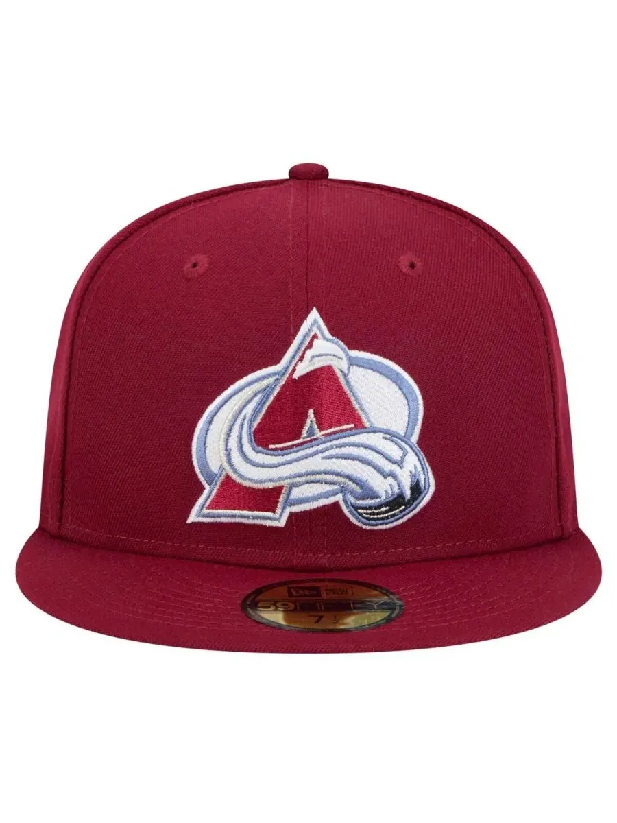 Кепка с высокой тульей и плоским козырьком Colorado Avalanche New Era — изображение 2 из 5, бордовый