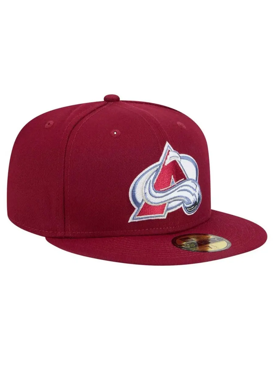 Кепка с высокой тульей и плоским козырьком Colorado Avalanche New Era — изображение 3 из 5, бордовый