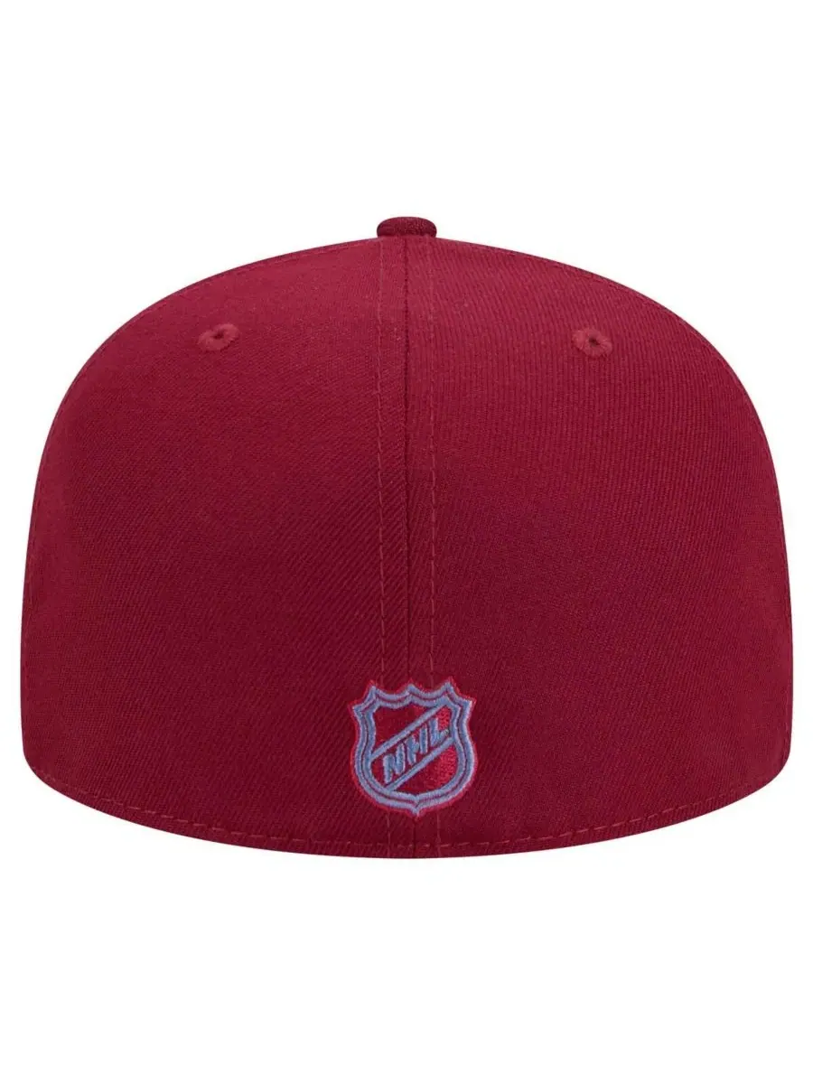 Кепка с высокой тульей и плоским козырьком Colorado Avalanche New Era — изображение 4 из 5, бордовый