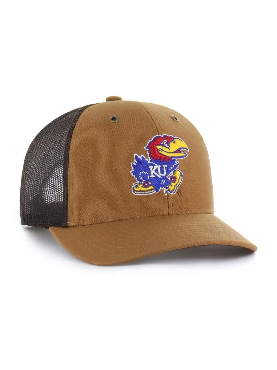 Кепка-тракер с вышивкой Kansas Jayhawks, Carhartt x '47 — изображение 2 из 4, коричневый