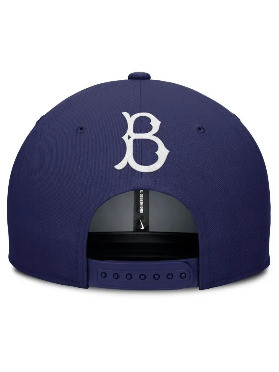 Nike Мужская серая/королевская бейсболка Brooklyn Dodgers Cooperstown Collection Pro Performance — изображение 2 из 4, серый