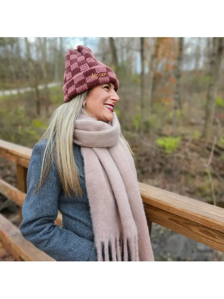 Женский шарф с объемной бахромой Headbands of Hope — изображение 3 из 4, бежевый