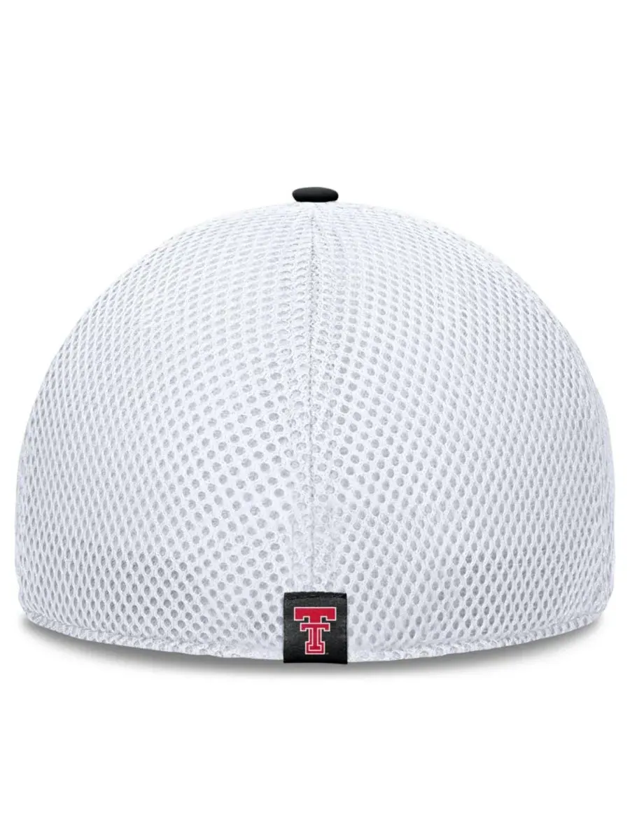 Кепка 5-панельная Matter Flex с эмблемой Texas Tech Red Raiders Fanatics — изображение 4 из 5, черный белый