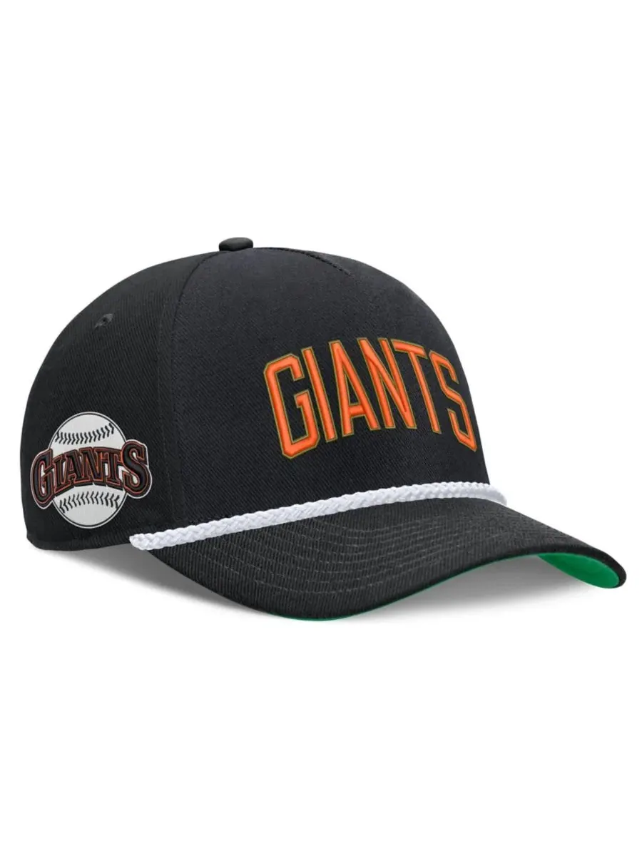 Бейсболка Nike Rise с вышивкой San Francisco Giants — изображение 1 из 5, черный зеленый