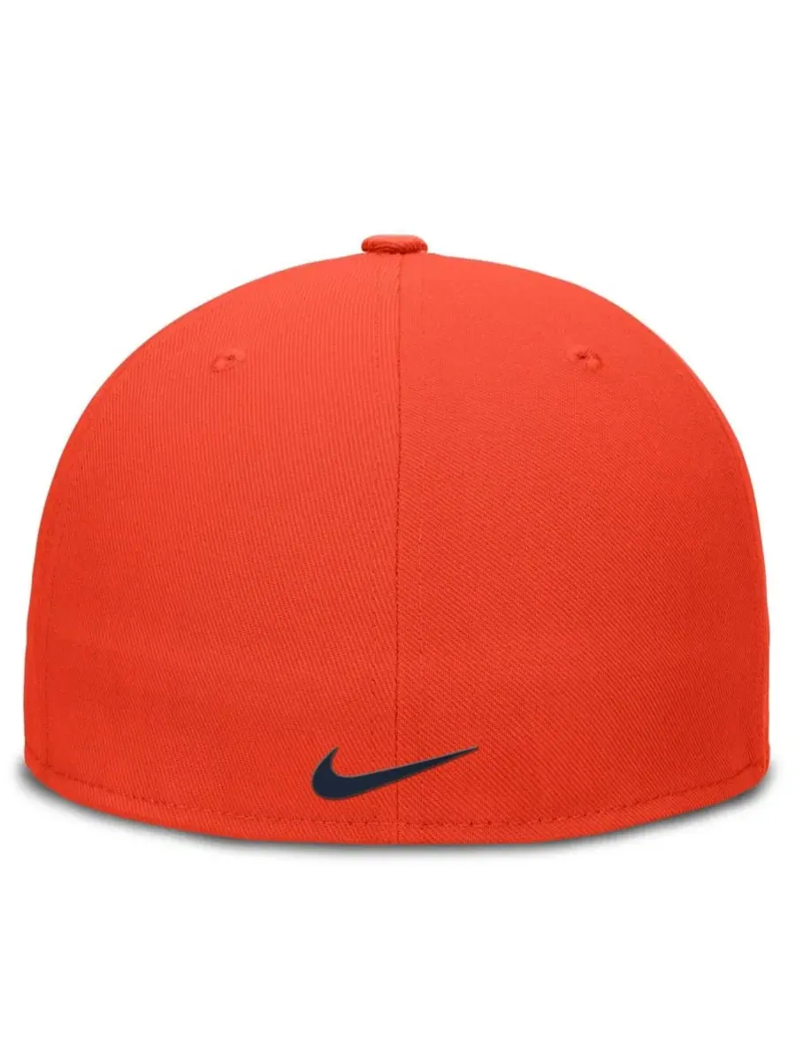 Бейсболка Nike Houston Astros Wordmark Dri-FIT Round Bill True Fitted — изображение 4 из 4, оранжевый