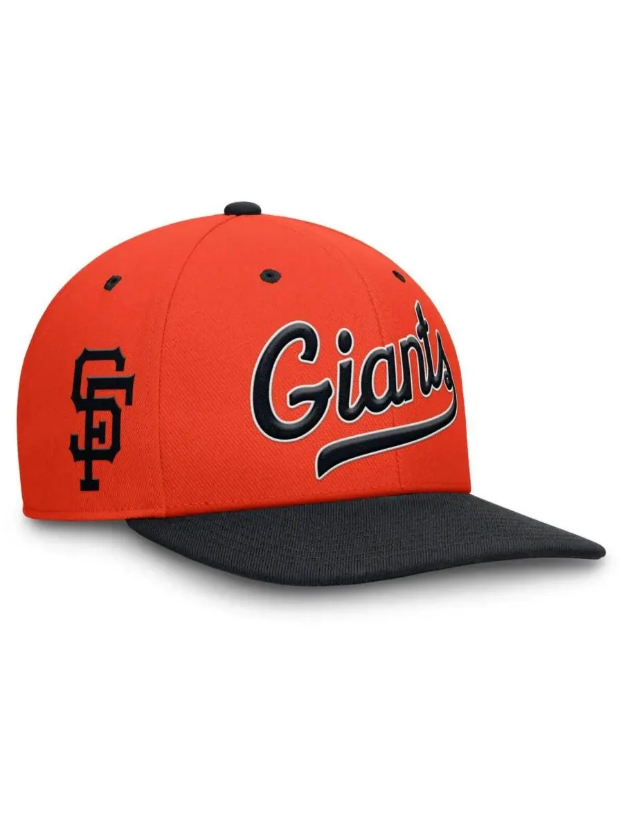 Nike Мужская оранжево-черная бейсболка San Francisco Giants Cooperstown Collection Pro Performance — изображение 1 из 4