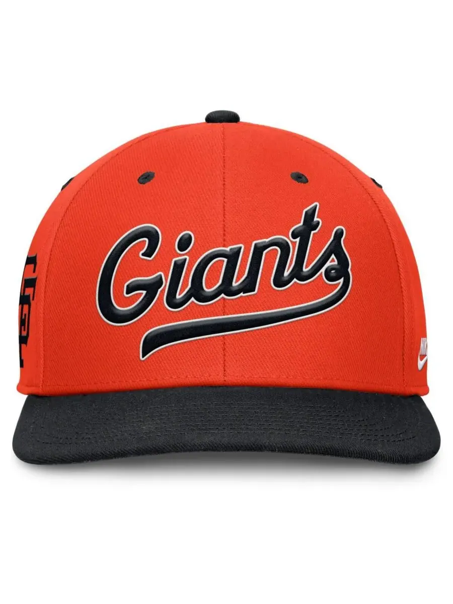 Nike Мужская оранжево-черная бейсболка San Francisco Giants Cooperstown Collection Pro Performance — изображение 4 из 4