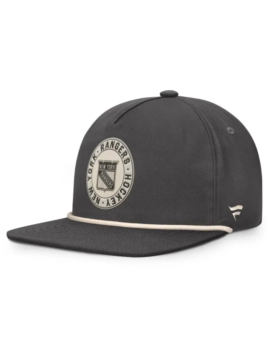Fanatics Мужская регулируемая бейсболка New York Rangers цвета хаки — изображение 1 из 4, темно-серый