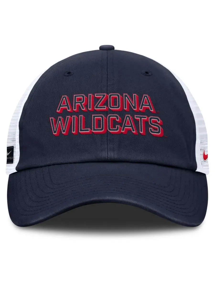 Кепка-тракер с вышивкой Arizona Wildcats Nike — изображение 2 из 4, темно-синий белый