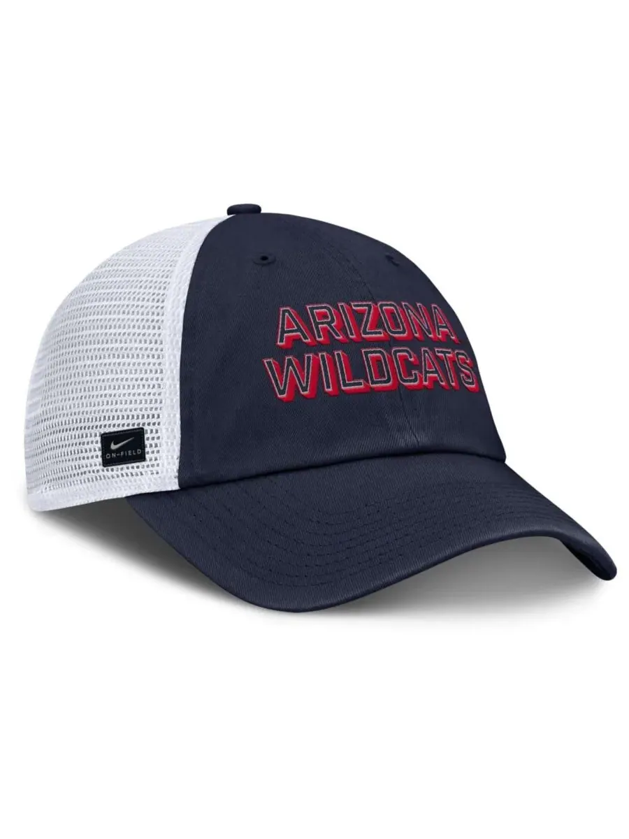 Кепка-тракер с вышивкой Arizona Wildcats Nike — изображение 3 из 4, темно-синий белый