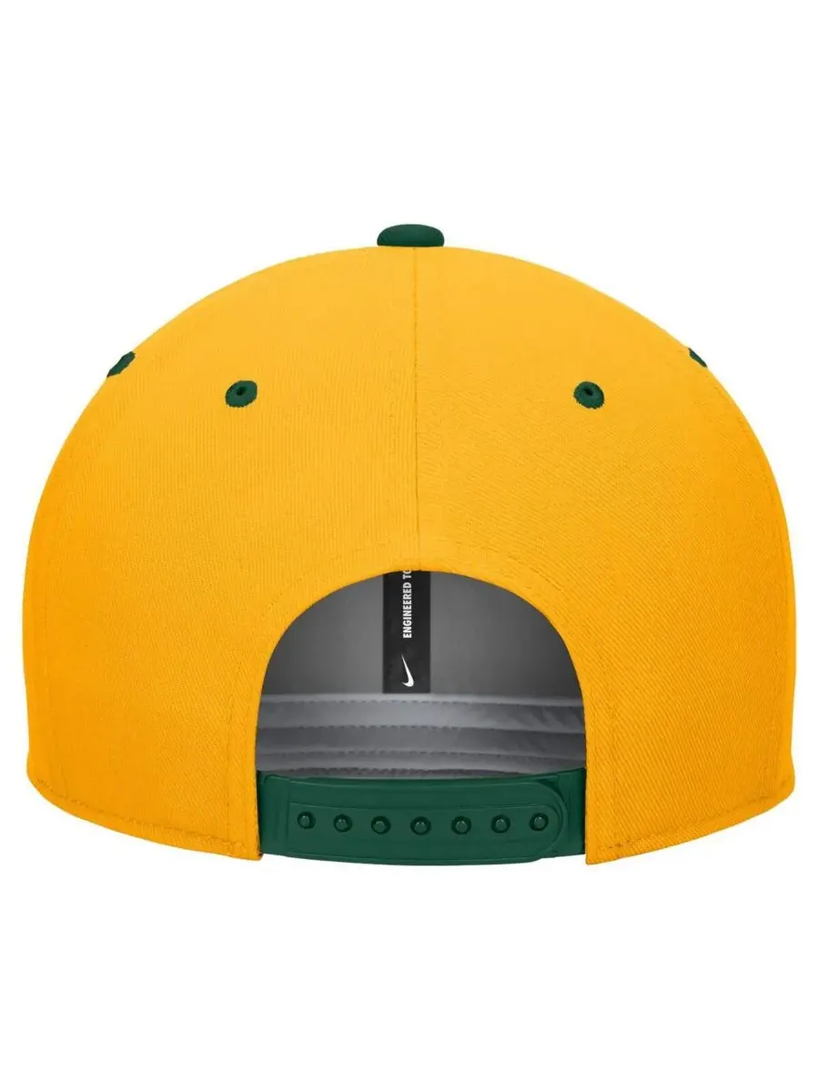 Nike Мужская бело-золотая бейсболка Baylor Bears Pro Performance Snapback — изображение 2 из 3, белый золотистый