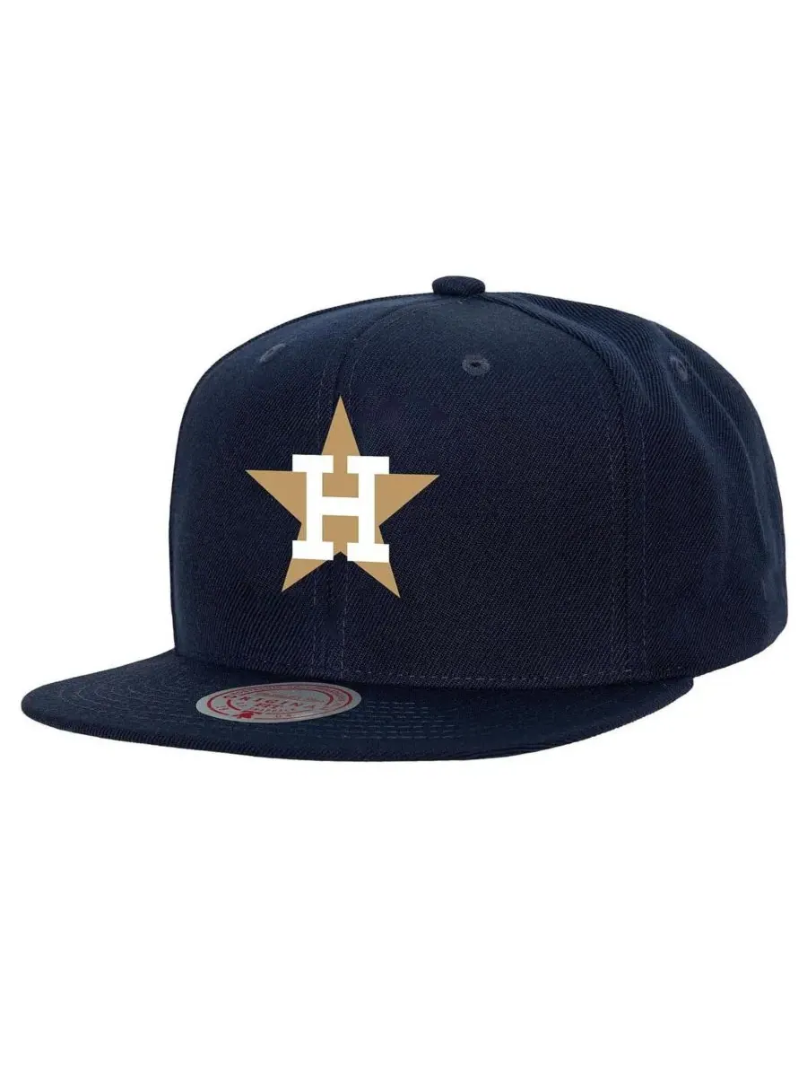 Mitchell & Ness Мужская темно-синяя бейсболка Houston Astros Cooperstown Collection Basic Flip — изображение 1 из 2