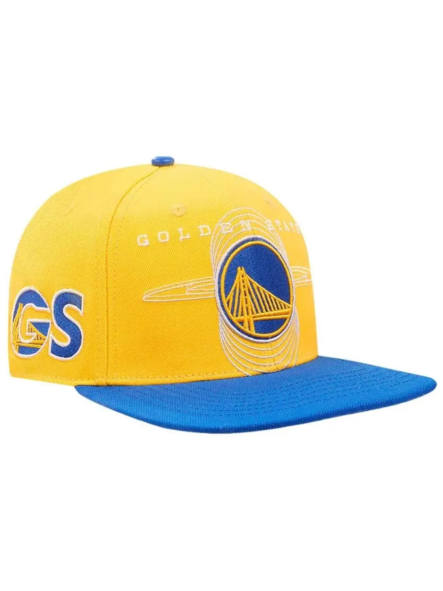 Pro Standard Мужская золотисто-королевская бейсболка Golden State Warriors с логотипом Morph — изображение 1 из 5, золотистый